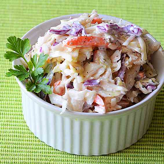 Creamy Vegan Coleslaw