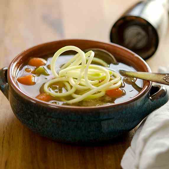 Homemade Chicken Zoodle Soup