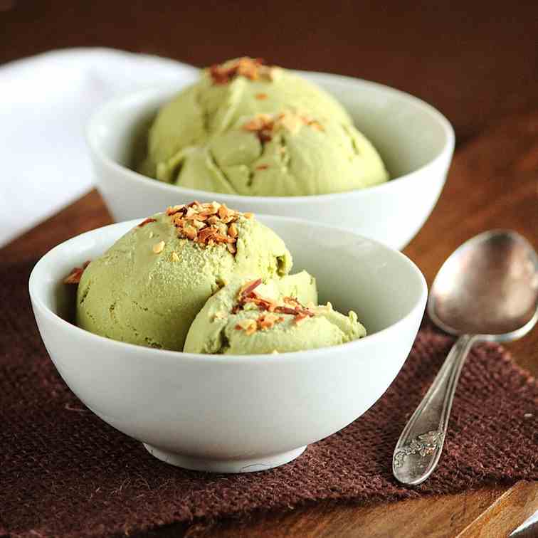 Green Tea Coconut Ice Cream