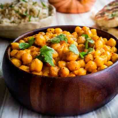 Spiced Chickpeas In Coconut Milk
