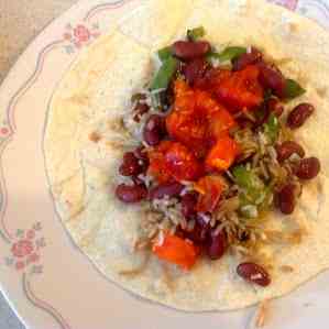 Red Bean Burrito with Indian Spices