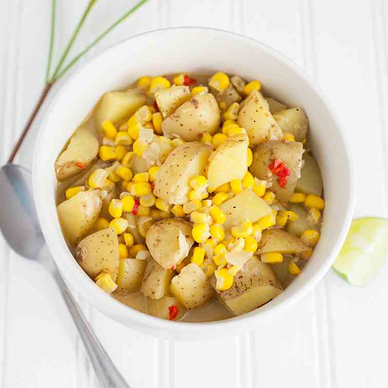 Thai-style Potato and Corn Chowder