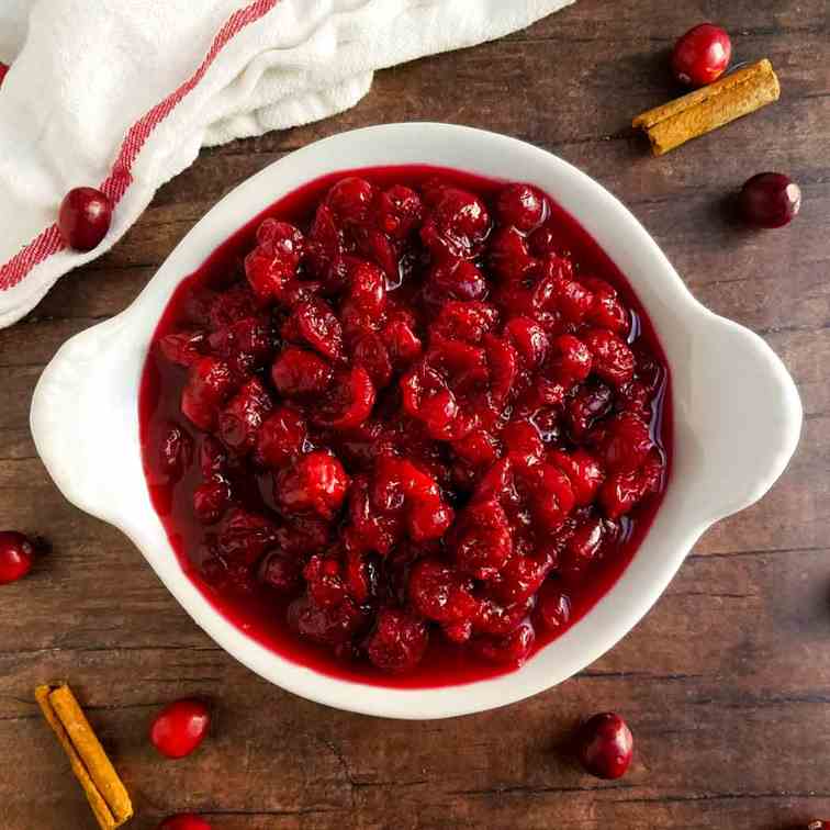 Bourbon Orange Cranberries