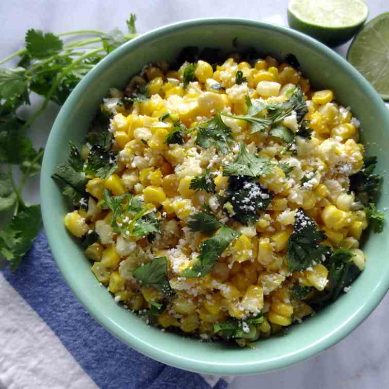 Mexican cotija corn