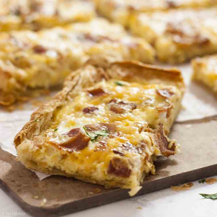 Puff Pastry Breakfast Pizza