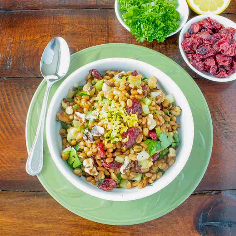 Garden Wheat Berry Salad