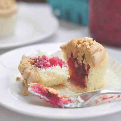 PB&J (Peanut Butter and Jam) Cupcakes