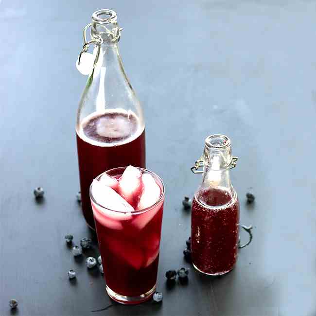 Healthy Blueberry Soda