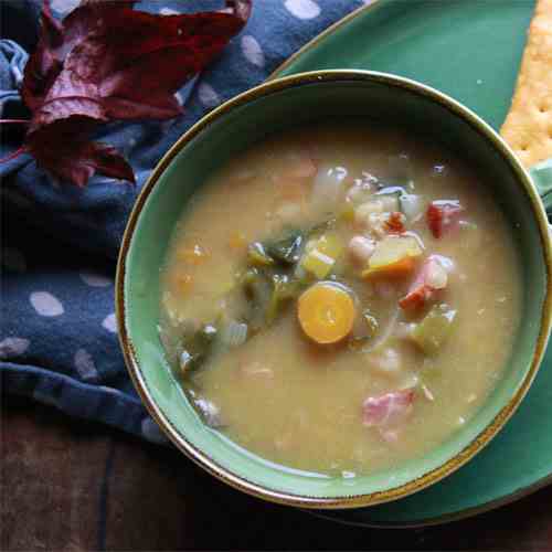 Slowcooker Ham and Bean Soup