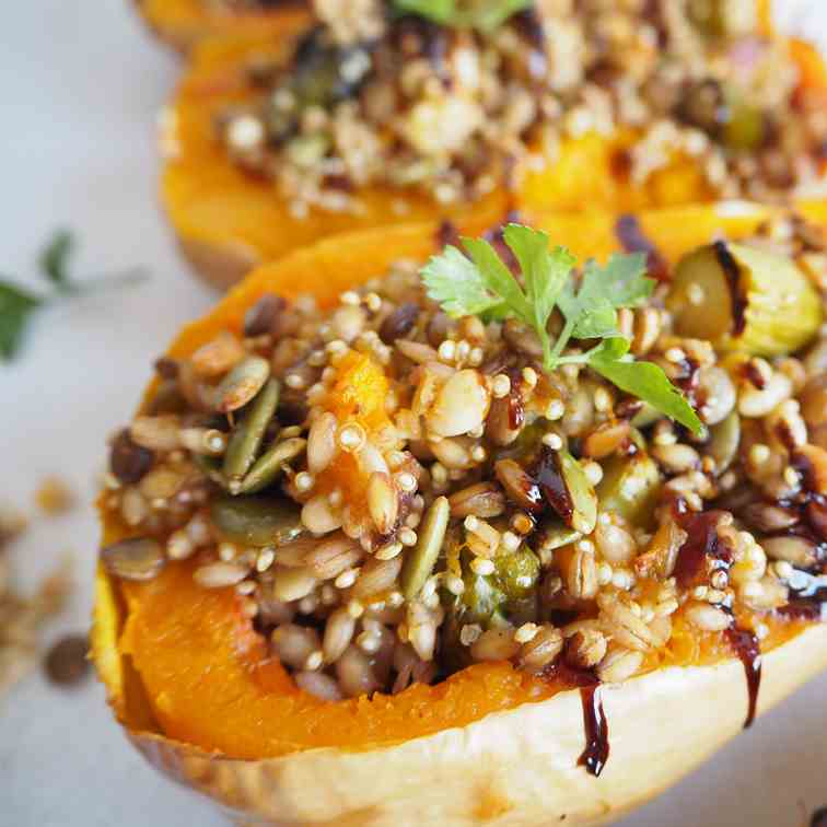 Vegan Stuffed Squash