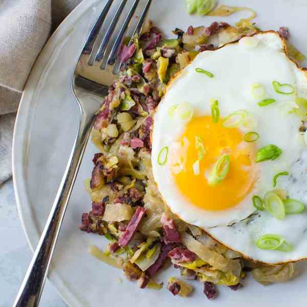 Corned Beef Hash w- Shaved Brussels