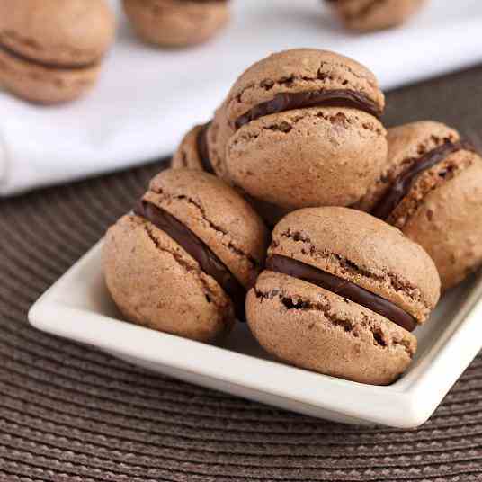 Double Chocolate French Macarons