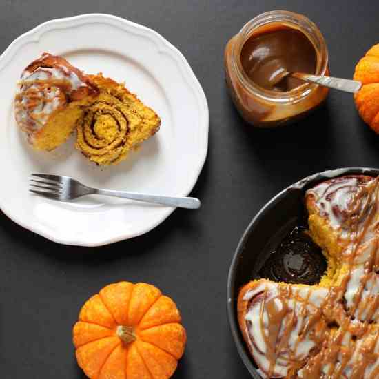 Pumpkin Spice Cinnamon Rolls