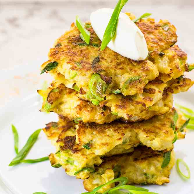 Cauliflower Latkes - Low Carb