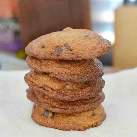 Dark Chocolate Almond Cookies