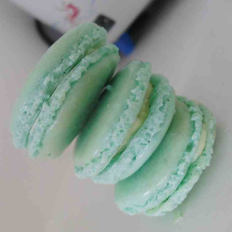 Aqua Macarons 