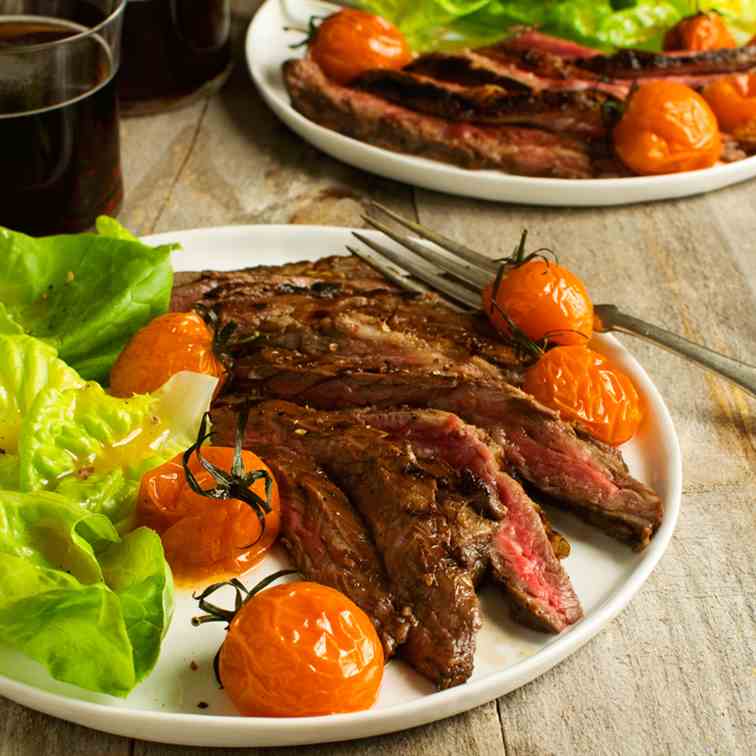 Balsamic Glazed Skirt Steak