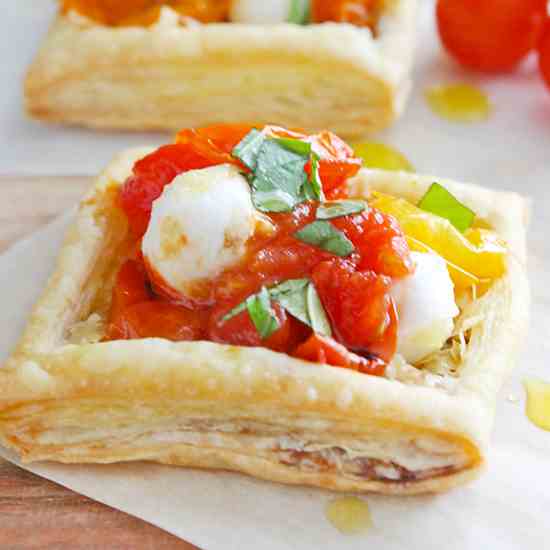 Caprese Tarts