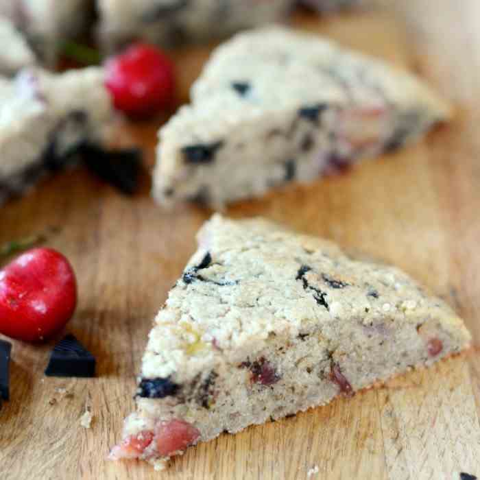 Chocolate Cherry Scones