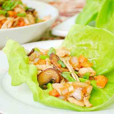 Asian Chicken Lettuce Wraps