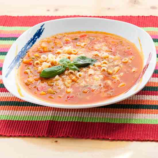 Minestrone soup