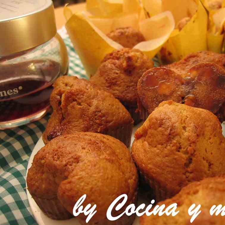Muffins de Griottines with white chocolat