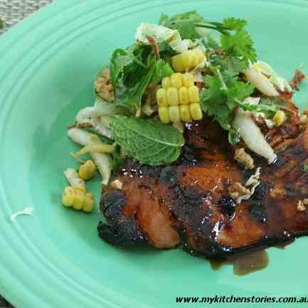 Baked Smoked Salmon with Soy and Ginger