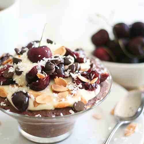 Instant Chocolate Cherry Buckwheat Bake