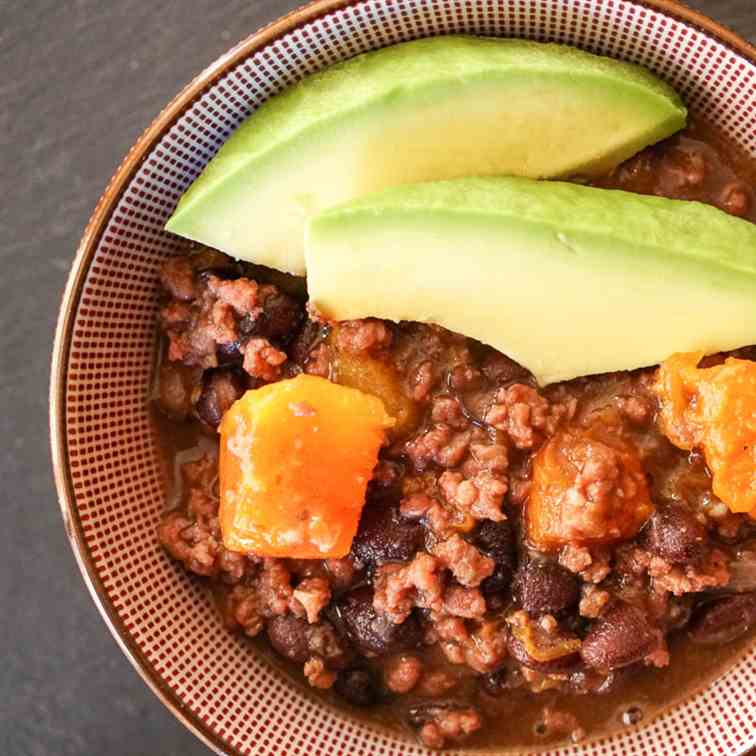 Beef, Black Bean And Pumpkin Chili