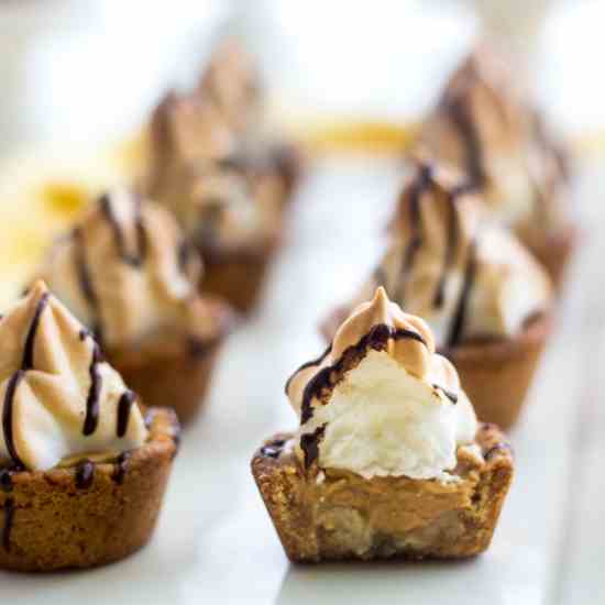 Peanut Butter Banana Cookie Cups