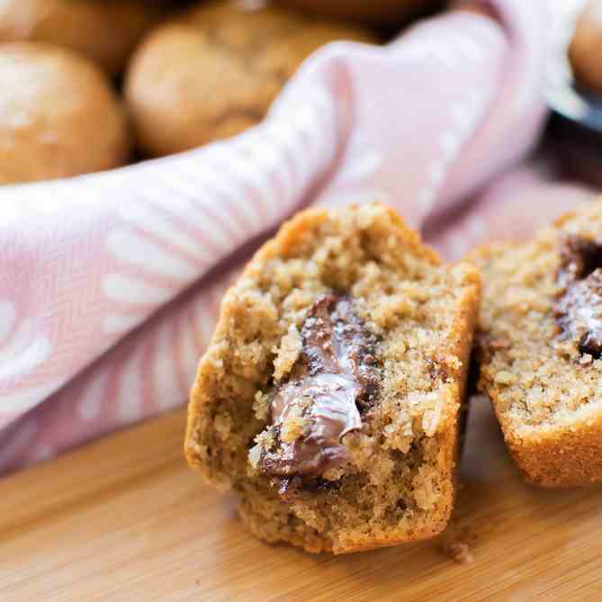 Nutella Stuffed Espresso muffins that real