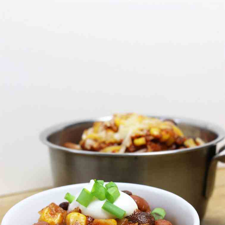 Zucchini and Corn Chili