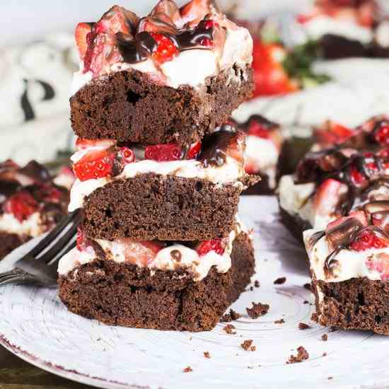 Strawberry Brownies