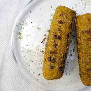 Sweet Corn with Coconut Oil, Lime and Chil