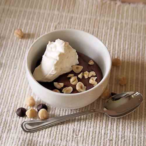 Bittersweet Cremeux with Toasted Hazelnuts