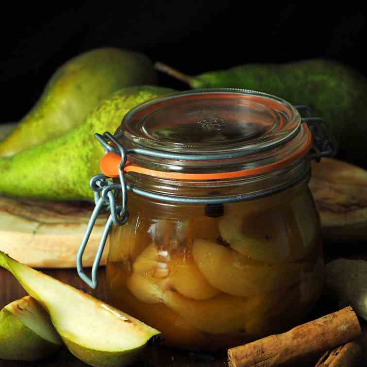 Honey Spiced Pears