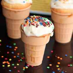 Ice cream cone cupcakes