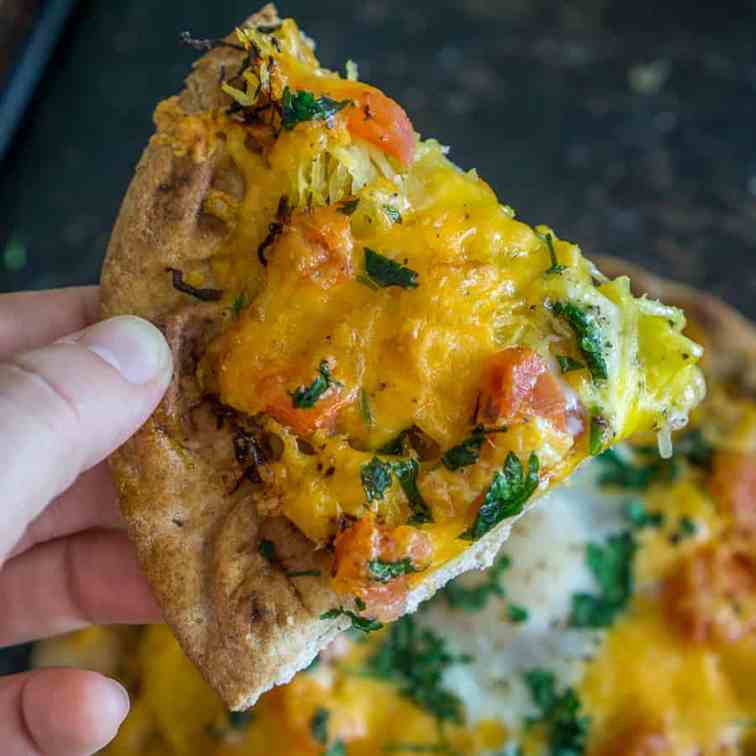 Veggie-Loaded Brunch Flatbread