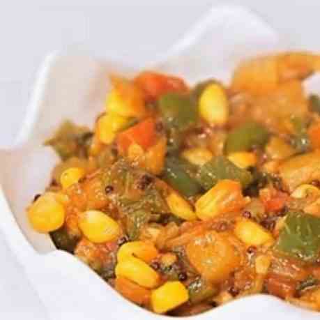 Corn Capsicum Masala