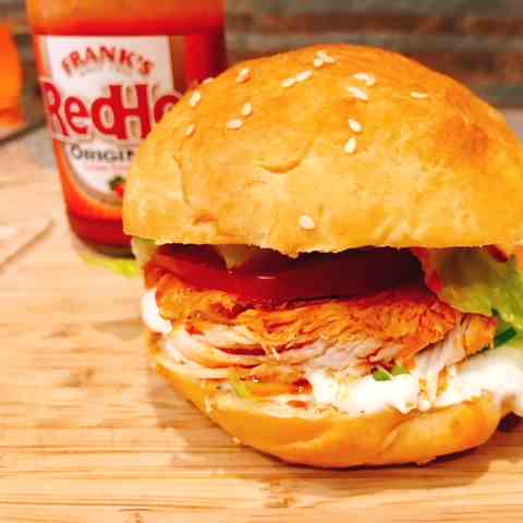 Buffalo Chicken Sandwiches - Ranch Dressin