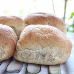 Fluffy White Vegan Dinner rolls