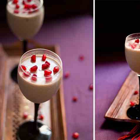 Eggless pomegranate mousse recipe