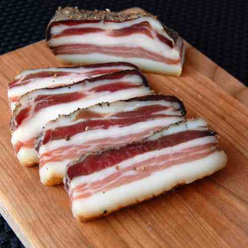 Home-cured pancetta