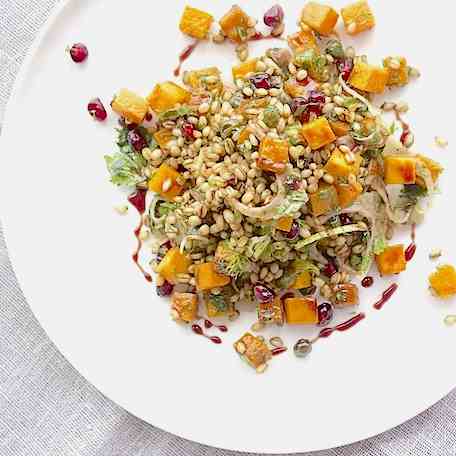 Wheat Berry and Butternut Squash Salad 