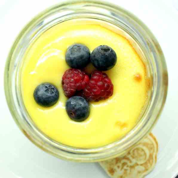 Baked Mascarpone Cream with Berries