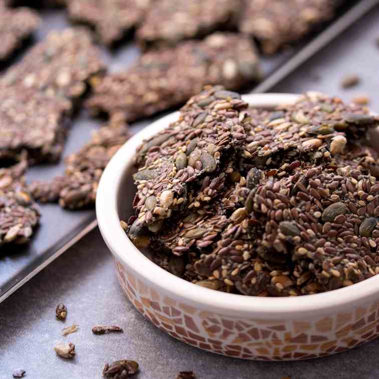 Gluten-free and Vegan Seed Crackers