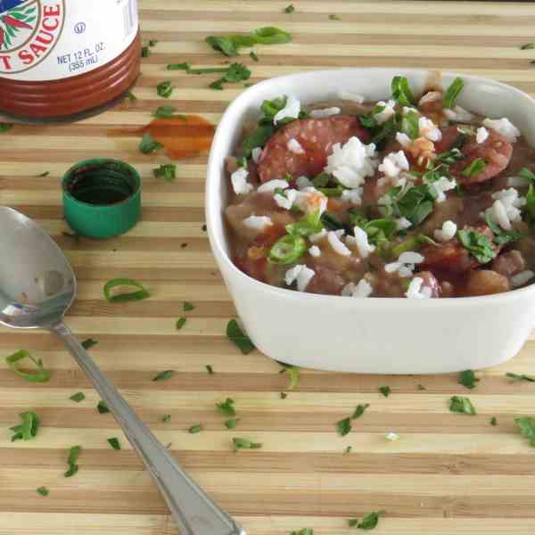 red bean and sausage soup
