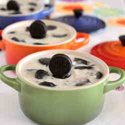 Arroz con leche y galletas oreo