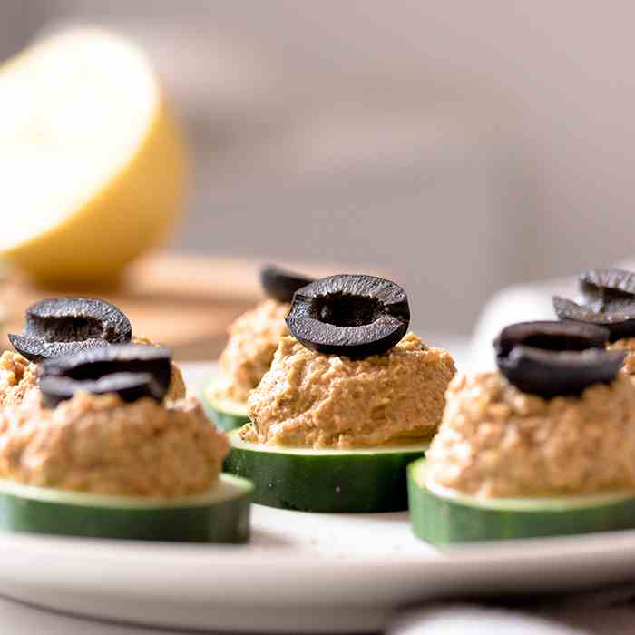 Cucumber Appetizers With Sardine Spread