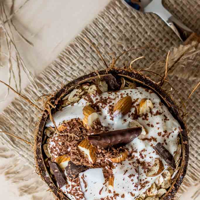 Banana Coconut Overnight Oats